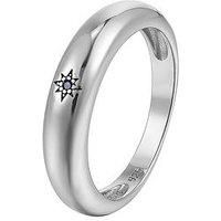 Seol + Gold Sapphire Star Domed Ring