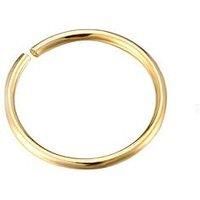 The Love Silver Collection 9Ct Gold 8Mm Hoop Nose Ring