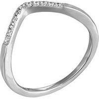 The Love Collection Wishbone Cubic Zirconia Ring