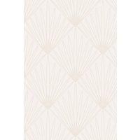 Bobbi Beck Eco-Friendly Art Deco Burst Wallpaper In White