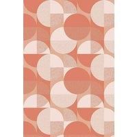 Bobbi Beck Eco-Friendly Bauhaus Circle Wallpaper In Pink