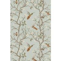 Bobbi Beck Eco-Friendly Bird Tree Wallpaper In Green
