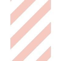 Bobbi Beck Eco-Friendly Diagonal Ice Cream Stripe Pastel Wallpaper In Peach