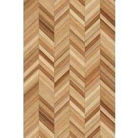 Eco-Friendly Herringbone Faux Wood Wallpaper