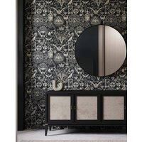 Bobbi Beck Eco-Friendly Gothic Wallpaper In Black