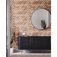 Eco-Friendly Red Brick Wallpaper