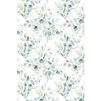 Eco-Friendly Watercolour Eucalyptus Leaves Wallpaper