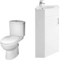 Nuie Mayford Floor Standing 555Mm Unit & Wc Gloss White