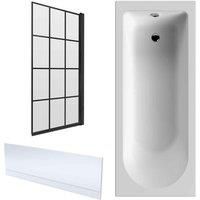 Nuie 1700X700 Standard Bath, Panel & Screen