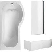 Nuie 1700 P-bath, Panel & Black Screen Rh
