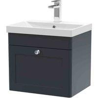 nuie 500mm Wall Hung 1 Drawer Vanity & Basin 3 - Soft Black
