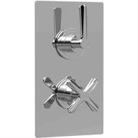 Nuie Aztec Thermostatic Concealed Shower Valve & Diverter Dual Handle - Chrome