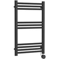 nuie Electric Round T/Rail 10 Bar 800x500 - Anthracite, Grey