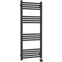 nuie Electric Round T/Rail 17 Bar 1200x500 - Anthracite, Grey