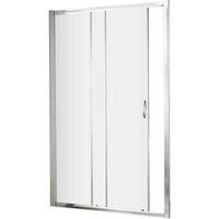 nuie 1850x1200mm Sliding Shower Door, Silver