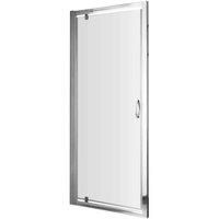nuie 1850x760mm Pivot Shower Door, Silver