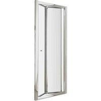 nuie 1850x900mm Bi-Folding Shower Door, Silver
