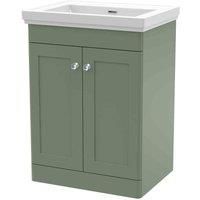 Nuie Classique Floor Standing 2-Door Vanity Unit with Classic Basin 600mm Wide S