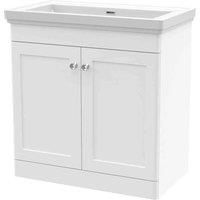 Nuie Classique Floor Standing 2-Door Vanity Unit with Classic Basin 800mm Wide S