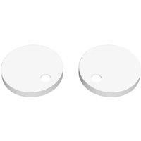 nuie TSC101 Accessory Modern Bathroom Toilet Seat Cover Caps, 70 x 70 x 99mm, Matt White