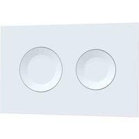 nuie Round Dual Flush Push Button White