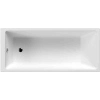 Nuie 1700 x 750mm Thin Edge Single Ended Bath Modern Bathroom Tub White Acrylic