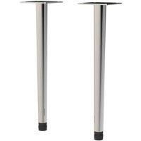 nuie Wall Hung Vanity Decorative Leg Set - Chrome