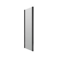 Nuie Rene Shower Enclosure Side Panel 800mm Matt in Black Aluminium