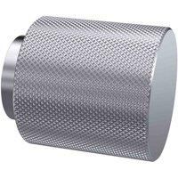 nuie Indented Round Knob - Chrome, Silver