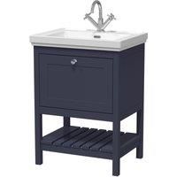 Traditional Furniture Floor Standing 1 Drawer Vanity & 1 Tap Hole Fireclay Basin