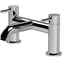 Round Minimalist Deck Mounted Bath Filler Tap- Chrome - Balterley