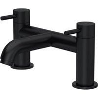 Round Minimalist Deck Mounted Bath Filler Tap - Matt Black - Balterley