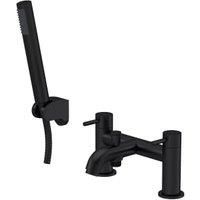 Round Bath Shower Mixer Tap with Shower Kit - Matt Black - Balterley