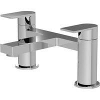 Contemporary Deck Mounted Bath Filler Tap - Chrome - Balterley