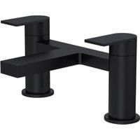 Contemporary Deck Mounted Bath Filler Tap - Matt Black - Balterley