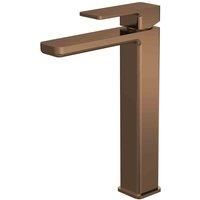 Nuie Windon Tall Mono Basin Mixer Tap Brushed Bronze Single Lever Bathroom
