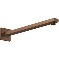 nuie Small Rectangular Shower Arm - Brown, Brown