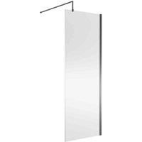 nuie Wetroom Screen 760x1850x8mm - Silver