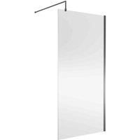 nuie Wetroom Screen 1000x1850x8mm - Silver, Silver