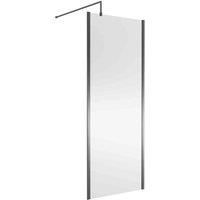 nuie 800mm Wetroom Screen Outer Frame 1850x8mm - Silver
