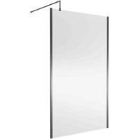 nuie 1200mm Wetroom Screen Outer Frame 1850x8mm - Silver