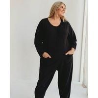 Mila Black Long Sleeve Jumpsuit