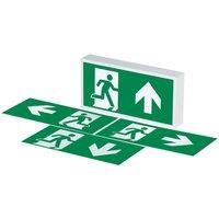 4lite Maintained or Non-Maintained Emergency LED Exit Box with Up, Down, Left & Right Arrow 3.5W 10lm (752CJ)