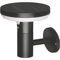 4lite Antheia Outdoor LED Solar Wall Light With PIR Sensor Black 250lm (882VG)