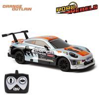 CMJ RC Cars Road Rebel Orange Outlaw 1:24 Scale Remote Control Toy Car, Thrilling Fun for Kids and Adults