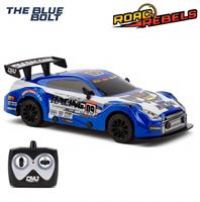 CMJ RC Cars Road Rebel Blue Bolt : Exciting 1:24 Scale Remote Control Toy Car, High-Speed Racing Fun for All Ages