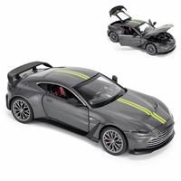 Aston Martin Vantage V12 1:24 Scale Die-Cast Model Car - Grey | Detailed Collectors Edition Diecast | Official Licensed Product