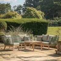 Crossland Grove Whitstone Rope Sofa Set Green, Green