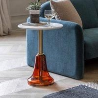 Gallery Concord Side Table Orange 460X460X570Mm, Orange