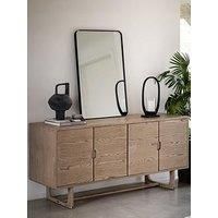 Gallery Direct Craft 4 Door Sideboard - Smoked Oak